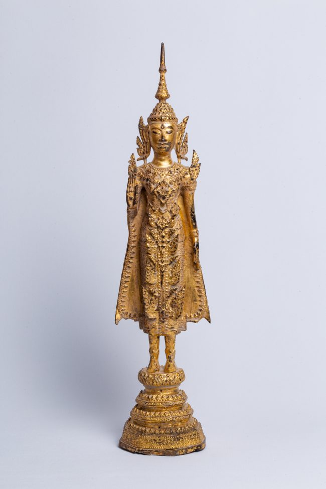 BouddhaRattanakosinAbhayaMudra(bronzee-doré)