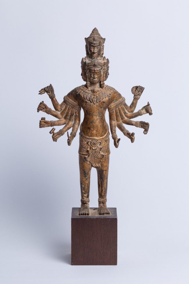 Lokeshvara10brasKhmer(bronze-doré)
