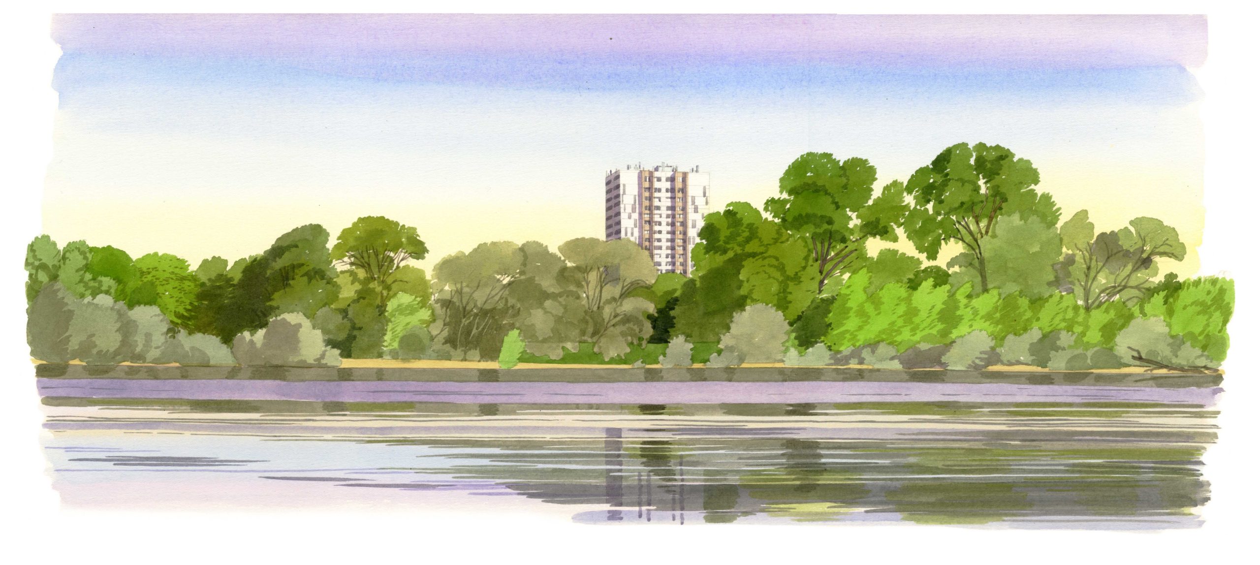 La Riche vue de St-Cyr-s-Loire-Avril-Leger