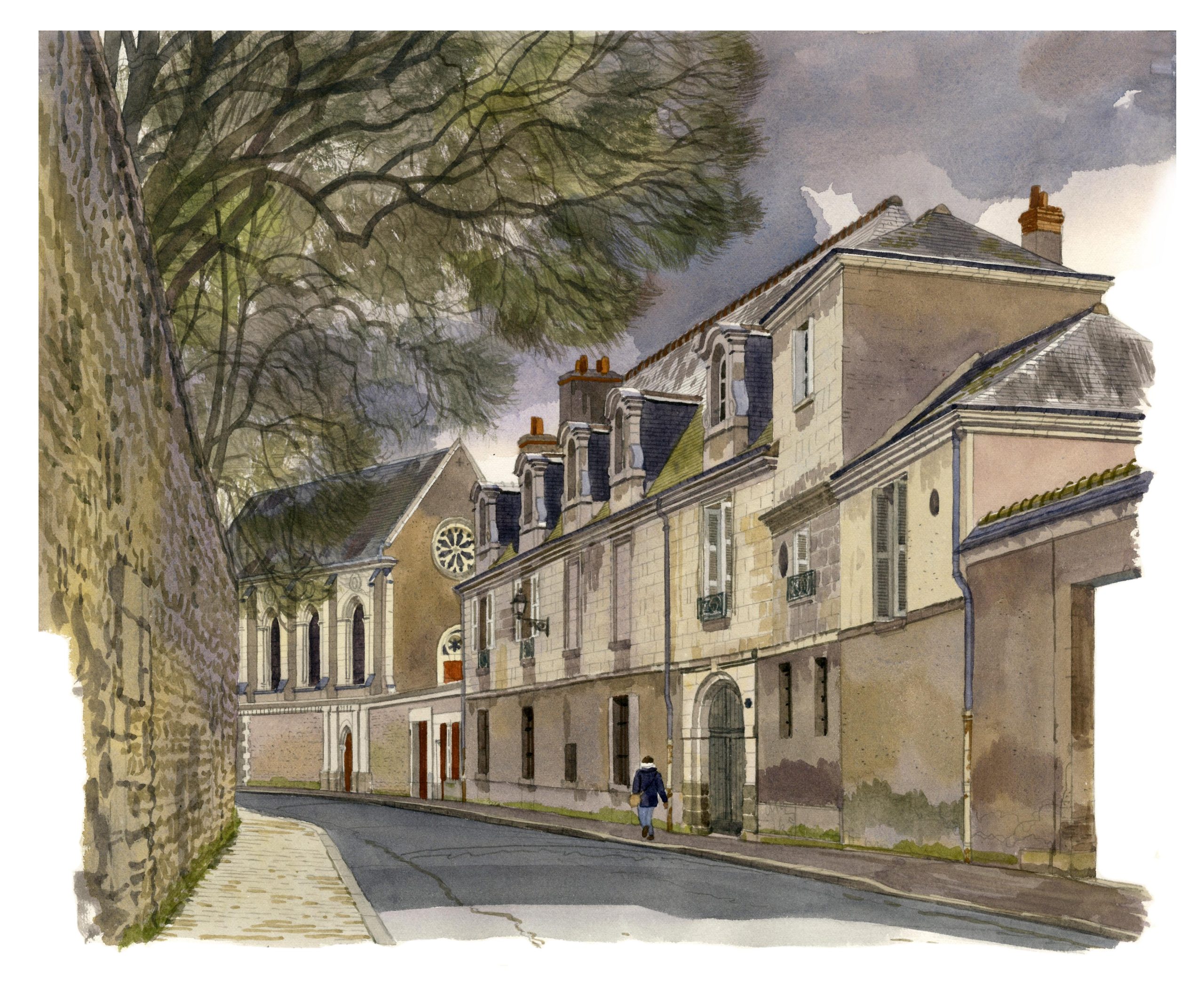 Rue des Ursulines-Arbre-hiver-leger